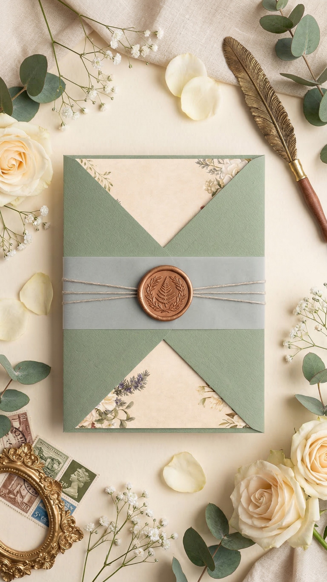 Wax sealed invitation