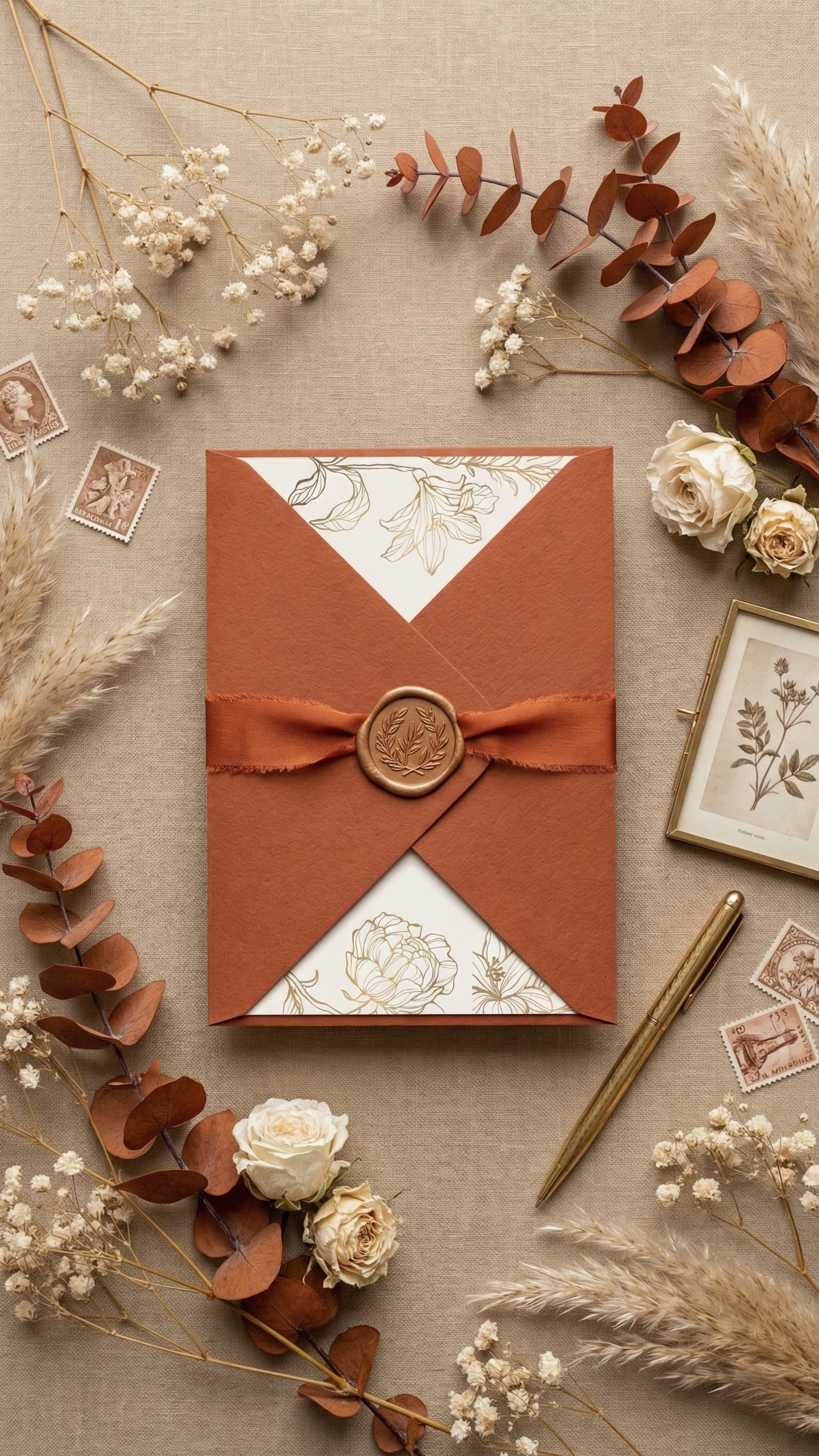 Wax sealed invitation IX